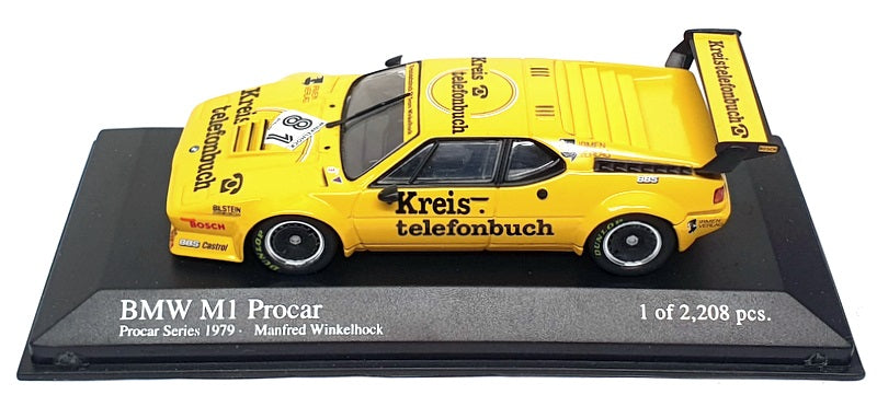 Minichamps 1/43 Scale 430 792581 - BMW M1 Procar Series #81 - Yellow