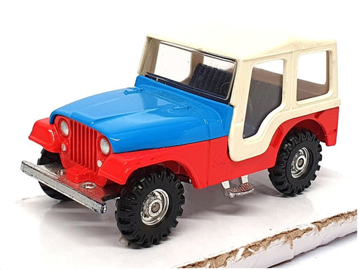 Corgi 9cm Long Diecast 441 - Jeep CJ-5 - Blue/White/Red