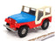 Corgi 9cm Long Diecast 441 - Jeep CJ-5 - Blue/White/Red