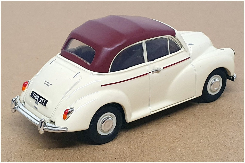 Vanguards 1/43 Scale VA07100 - Morris Minor Convertible - Cream/Maroon