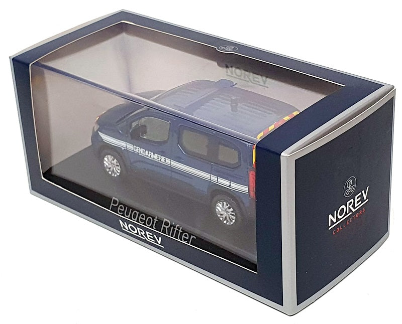 Norev 1/43 Scale 479063 - 2019 Peugeot Rifter Gendarmerie - Met Blue