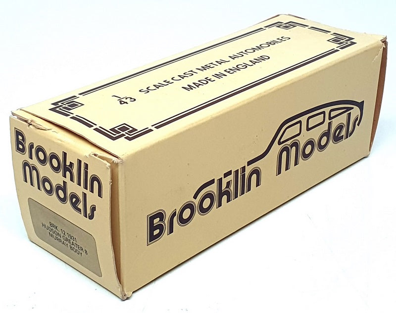 Brooklin 1/43 Scale BRK12 - 1931 Hudson Greater 8 Murray Body - Orange/Cream