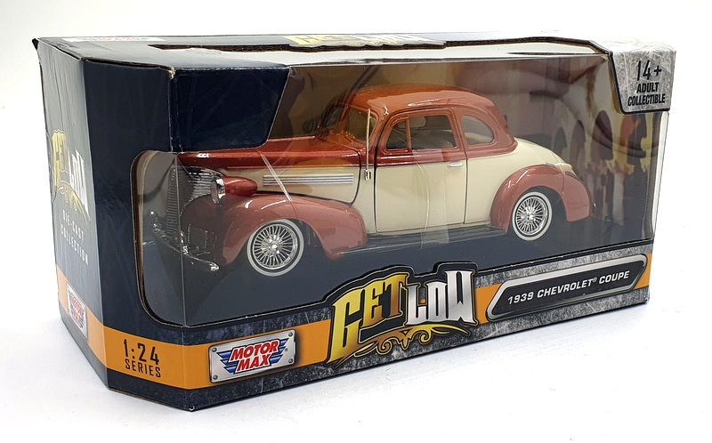 Motor Max 1/24 Scale 79028 - 1939 Chevrolet Coupe - Bronze/Cream