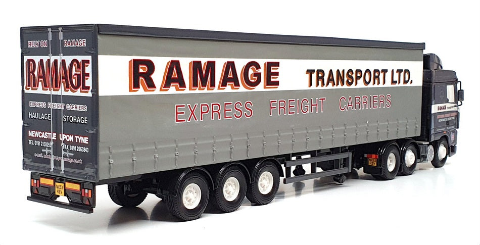 Corgi 1/50 Scale CC13217 - DAF XF Space Cab Curtainside Truck Ramage - Grey