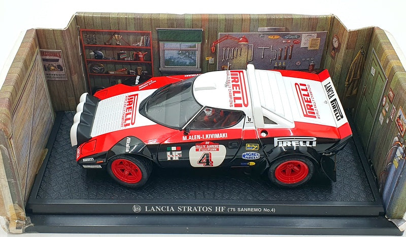 Kyosho 1/18 Scale Diecast 08136B - Lancia Stratos HF Rally Sanremo 1978 #4