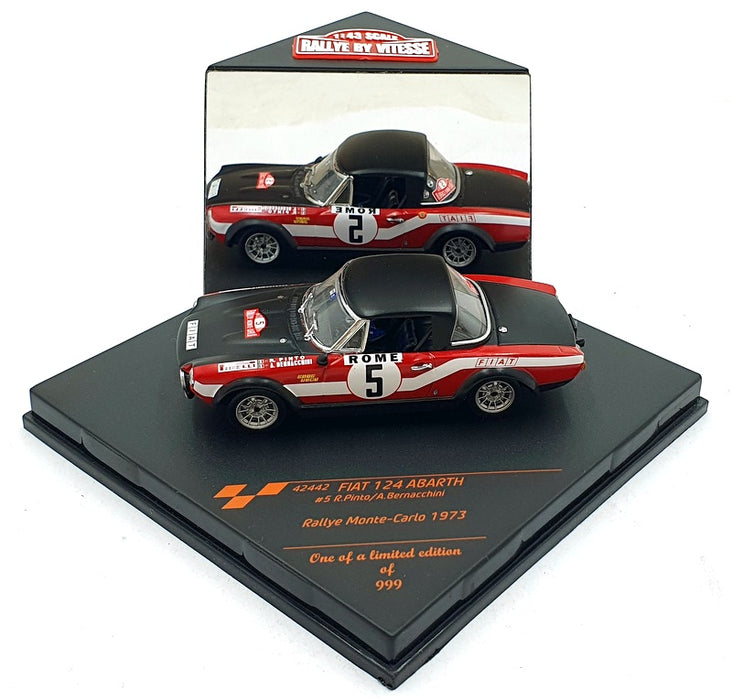 Vitesse 1/43 Scale 42442 #5 - Fiat 124 Abarth #5 Rallye Monte Carlo 1973