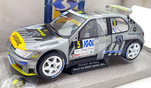 Solido 1/18 Scale Diecast S1808302 Peugeot 306 Maxi Mont Blanc 2021 #5 Delecour