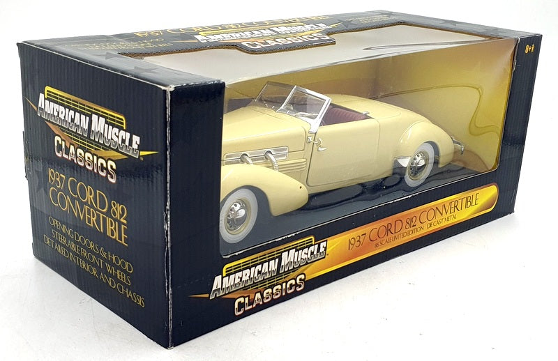 Ertl American Muscle 1/18 Scale Diecast 32158 1937 Cord 812 Convertible - Cream