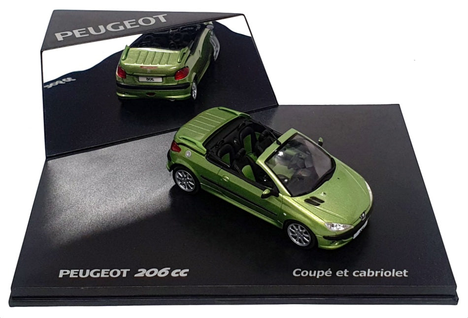 Norev 1/43 Scale 472623 - Peugeot 206cc Cabriolet - Met Lt Green