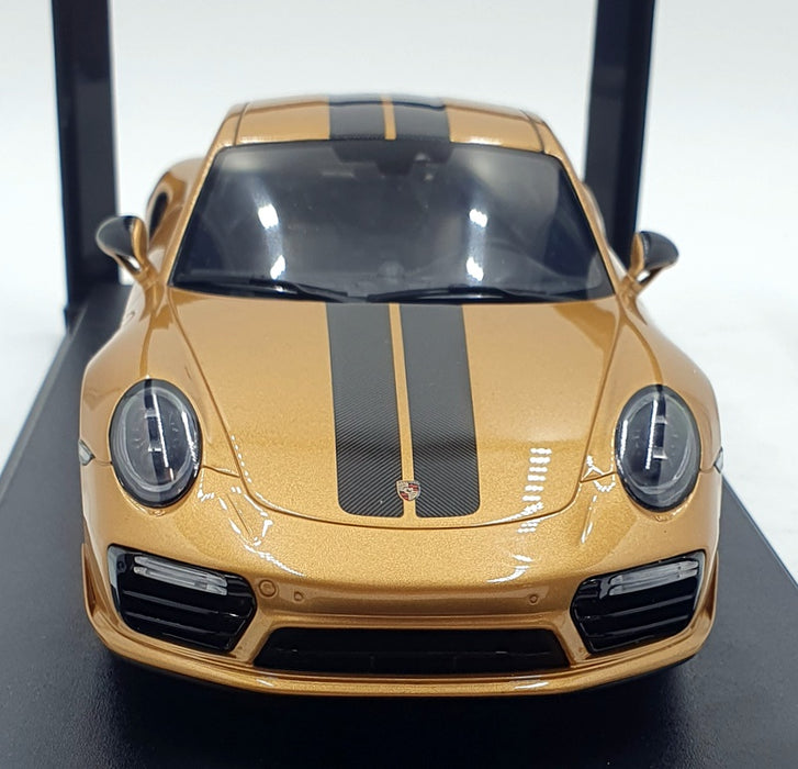 GT Spirit 1/18 Scale Resin GT444 - Porsche 911 Turbo S Excel - Gold