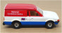 Corgi Appx 11cm Long Diecast 497 - Ford Escort Van (NEC) Red/White/Blue