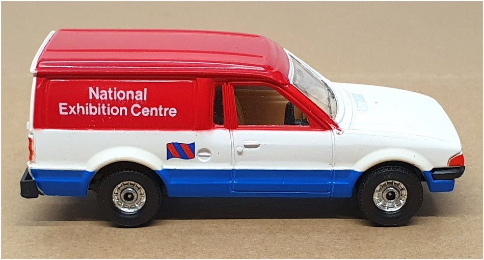 Corgi Appx 11cm Long Diecast 497 - Ford Escort Van (NEC) Red/White/Blue