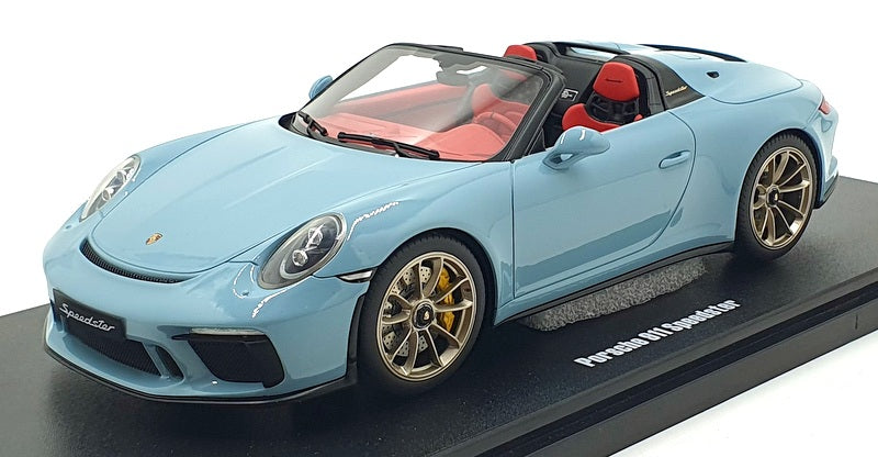 GT Spirit 1/18 Scale Resin GT408 - 2019 Porsche 911 Speedster - Light Blue