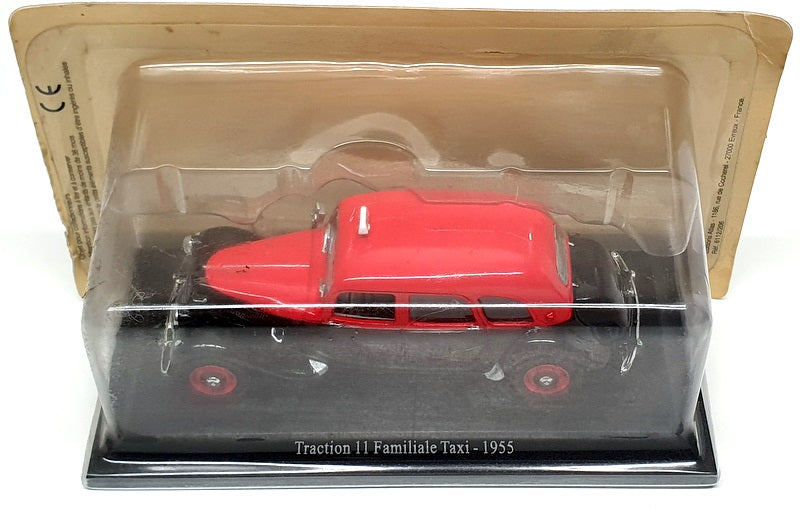 Atlas Editions 1/43 Scale 6112 506 - 1955 Citroen 11 Familiale Taxi - Red/Black