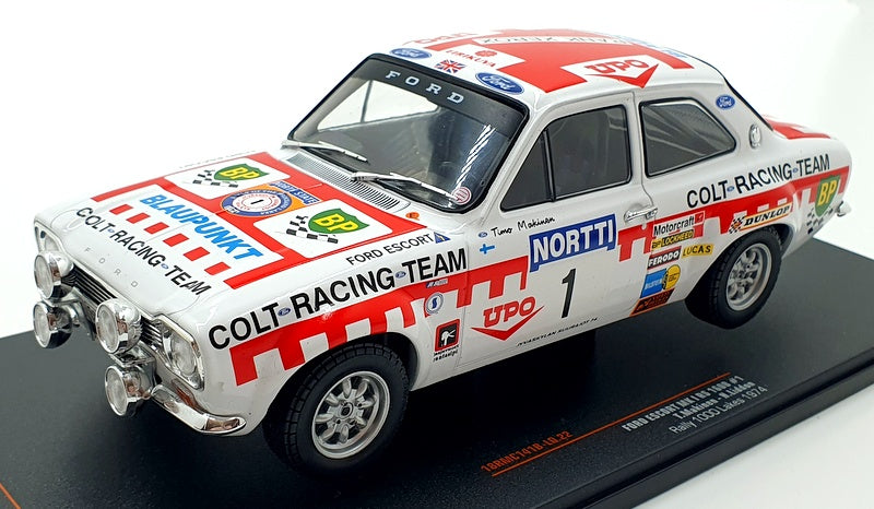 IXO Models 1/18 Scale 18RMC141B-LQ Ford Escort MK1 RS #1 1974 T.Makinen