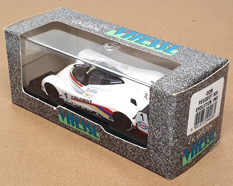 Vitesse 1/43 Scale 028 - Peugeot 905 Evolution 1992 #1 - White