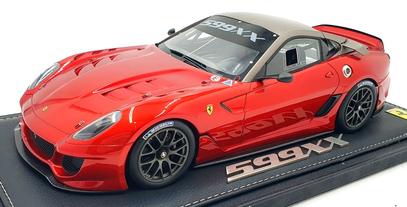 BBR 1/18 Scale P1815 Ferrari 599XX Race Version 2009 - Red F1 2007/Matt Grey