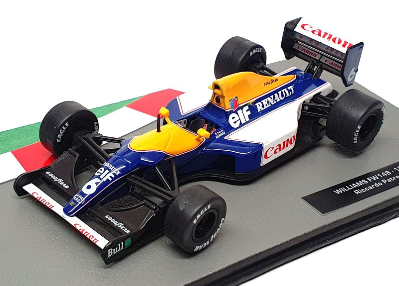 Altaya 1/43 Scale 91024L - F1 Williams FW14B 1992 #6 Patrese - Blue/White/Yellow