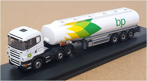 Oxford Diecast N Gauge NSHL01TK - Scania Highline Tanker (BP) White