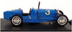 Brumm 1/43 Scale R42 - 1933 Bugatti Type 59 HP 230 Race Car #3 - Blue