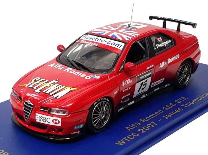 M4 Models 1/43 Scale 22702 - Alfa Romeo 156 GTA #15 WTCC 2007 James Thompson