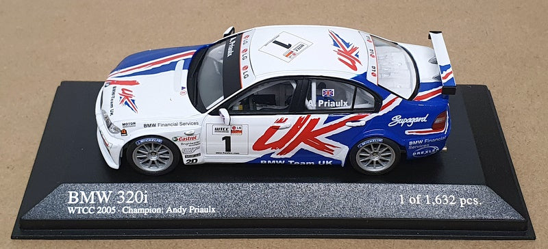 Minichamps 1/43 Scale 400 052401 - BMW 320i #1 WTCC 2005 Champion Priauix