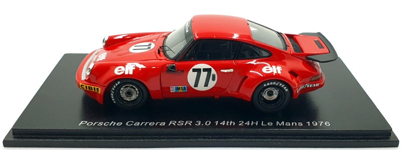 Spark 1/43 Scale S3531 - Porsche Carrera RSR 3.0 #77 14th 24h Le Mans 1976