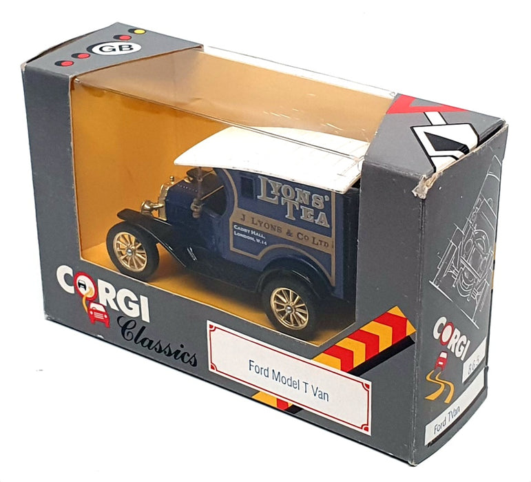 Corgi Appx 9cm Long Diecast 865 - Ford Model T Van - Lyons Tea