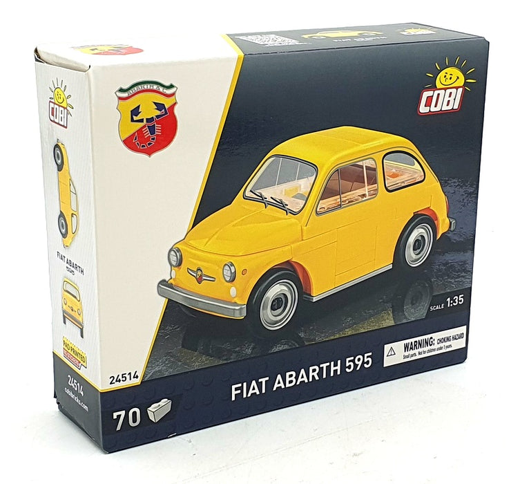 Cobi Bricks 1/35 Scale 24514 - Fiat Abarth 595 - Yellow