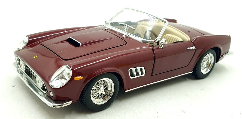 Hot Wheels 1/18 Scale Diecast 101124H - Ferrari 250 GT California Spyder Dk Red