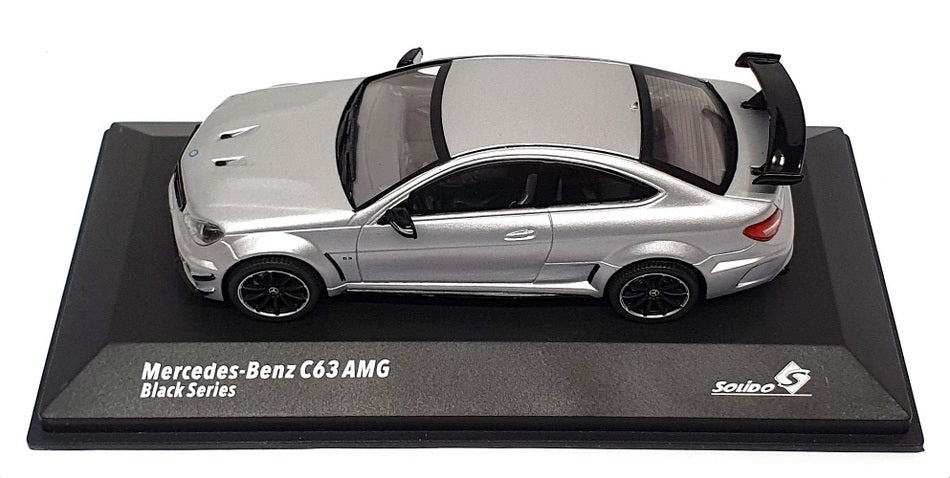 Solido 1/43 Scale S4311604 - Mercedes Benz C63 AMG Black Series - Silver