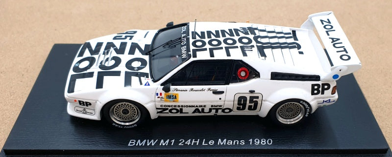 Spark 1/43 Scale S6401 - BMW M1 #95 24h Le Mans 1980