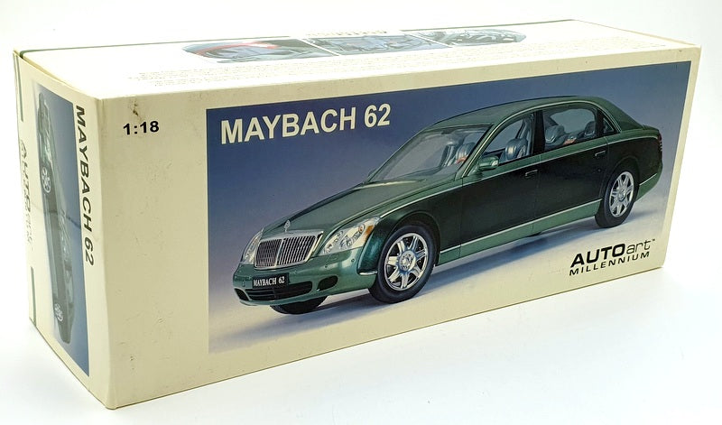 Autoart 1/18 Scale Diecast 76161 - Maybach 62 - Green/Dark Green