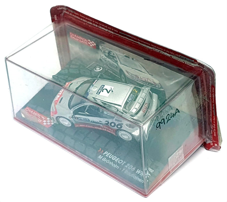 Eaglemoss 1/43 Scale 9924A - Peugeot 206 WRC 2002 #2 Gronholm/Rautiainen