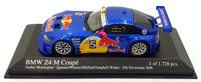 Minichamps 1/43 Scale 400 062707 - BMW Z4 M Coupe Britcar 2006