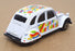 Edocar Appx 8cm Long Diecast EH-1 - Citroen 2CV Happy Birthday