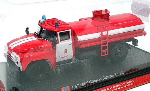 Del Prado 1/57 Scale FEN35 - 1969 ZIL 130 Camion Citerne Fire Truck - Red/White