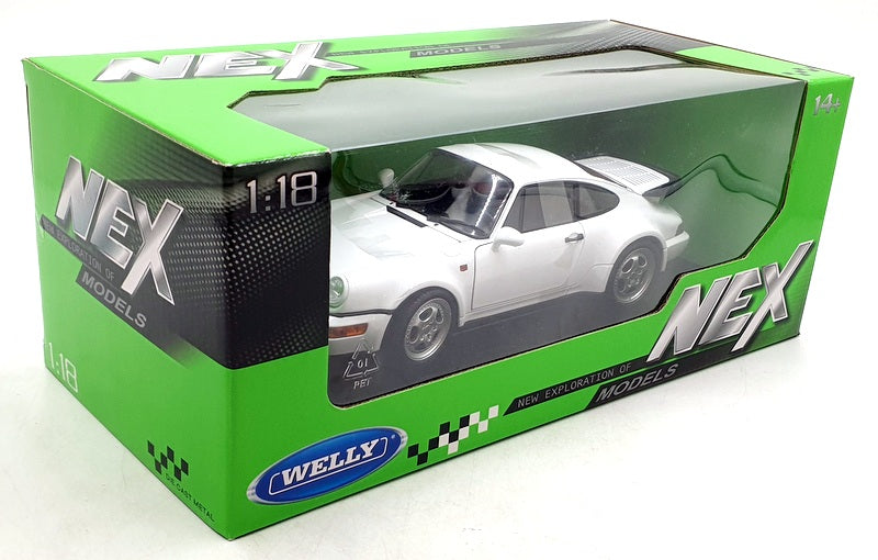 Welly 1/18 Scale Diecast 18026W - Porsche 964 Turbo - White