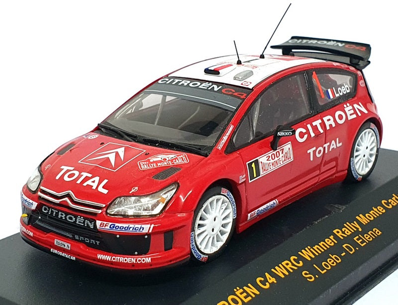 Ixo 1/43 Scale RAM269 - Citroen C4 WRC #1 Winner Monte Carlo Rally 2007