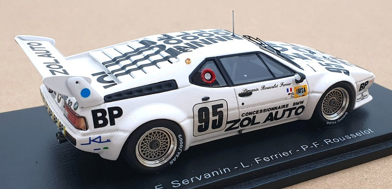 Spark 1/43 Scale S6401 - BMW M1 #95 24h Le Mans 1980