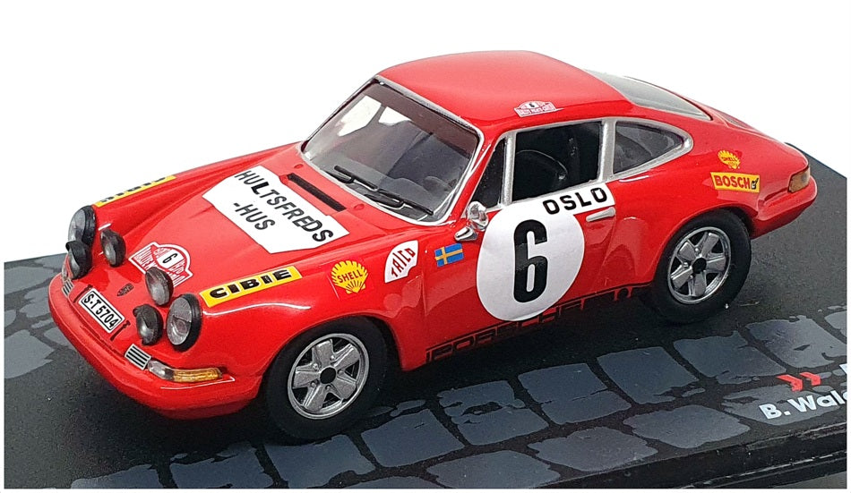 Altaya 1/43 Scale MC19706 - Porsche 911 S #6 Monte Carlo 1970 - Red