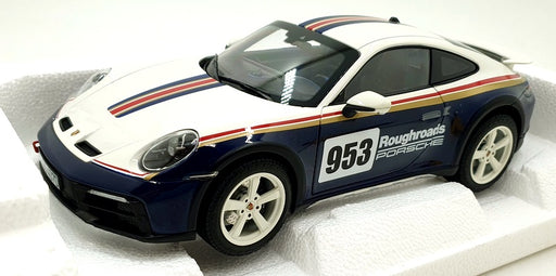 Norev 1/18 Scale Diecast 187240 - Porsche 911 2023 Roughroads - Blue/White