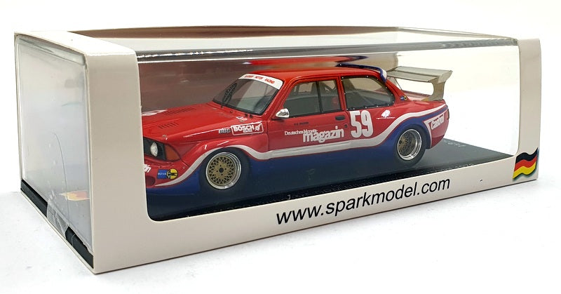 Spark 1/43 Scale SG833 - BMW 320 Turbo #59 Gr5 DRM Nurburgring Supersprint 1978