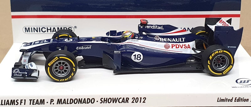 Minichamps 1/43 Scale 410 120088 - F1 Williams Showcar 2012 P. Maldonado