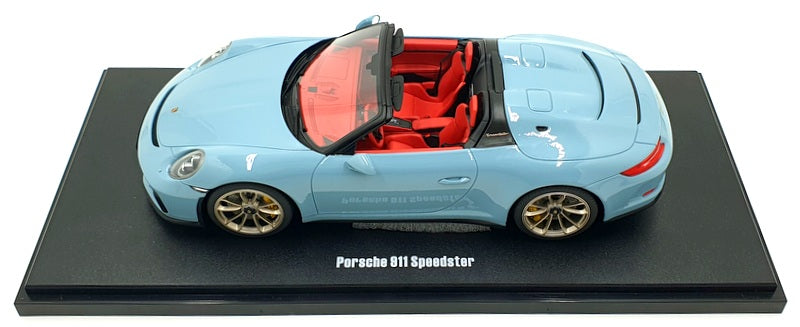 GT Spirit 1/18 Scale Resin GT408 - 2019 Porsche 911 Speedster - Light Blue