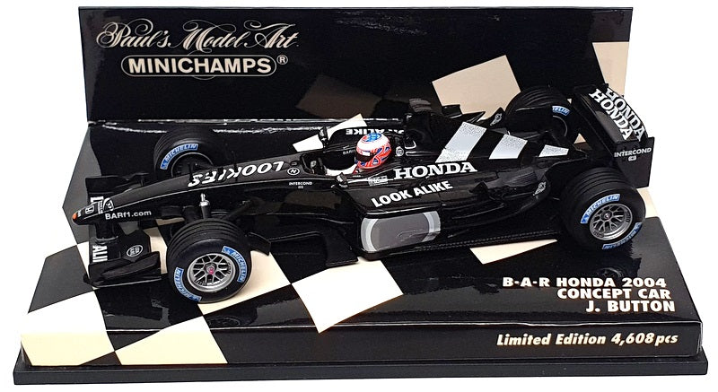 Minichamps 1/43 Scale 400 030117 - F1 BAR Honda 2004 Concept Car Button