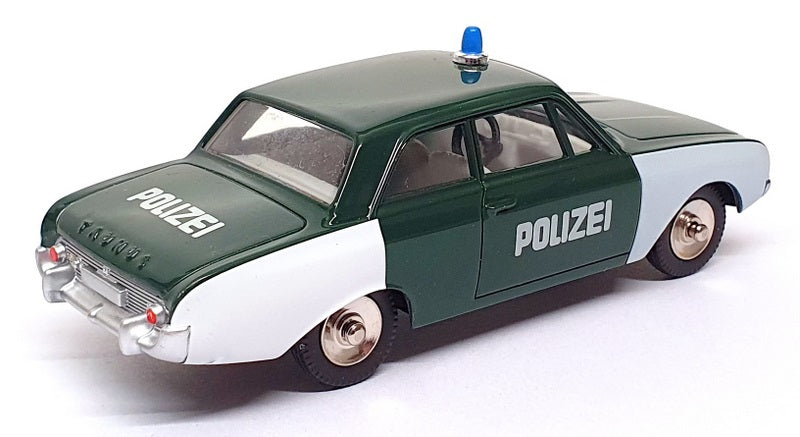 Atlas Dinky Toys 551 - Ford Taunus Police Car Polizei - Green/White