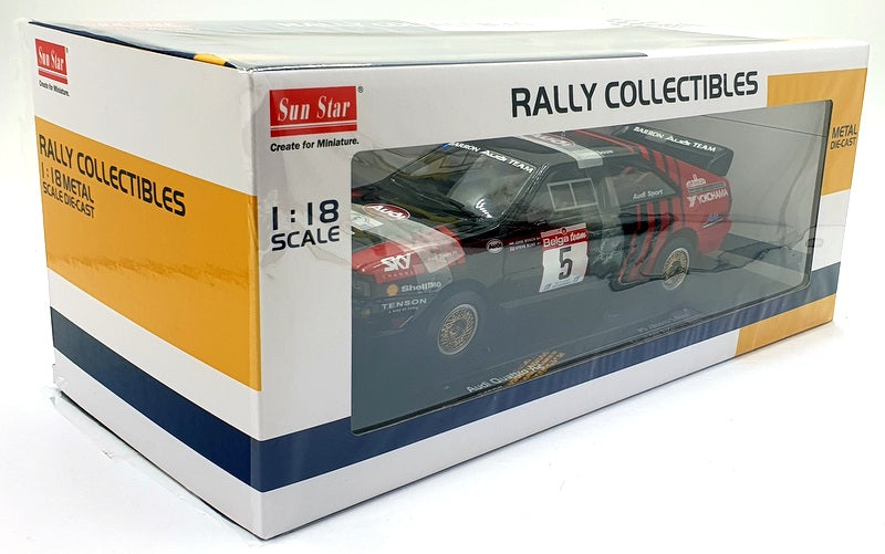 Sun Star 1/18 Scale 4257 - Audi Quattro A2 Ardennes 1986 #5 Bosch/Bond LE