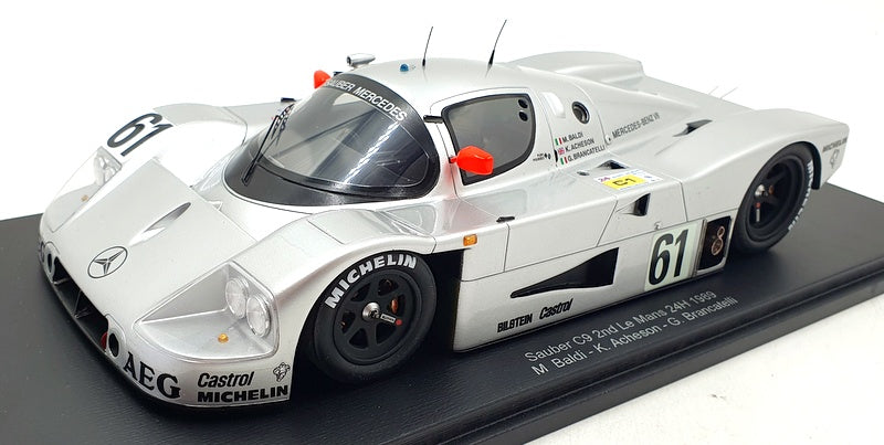 Spark 1/18 Scale 18S840 - Sauber C9 Le Mans 2nd 1989 #61 M.Baldi