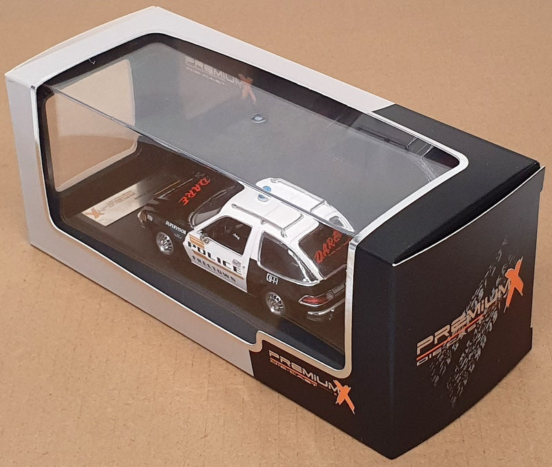 PremiumX 1/43 Scale PRD126 - AMC Pacer X Freetown DARE Police 1975 - Black/White